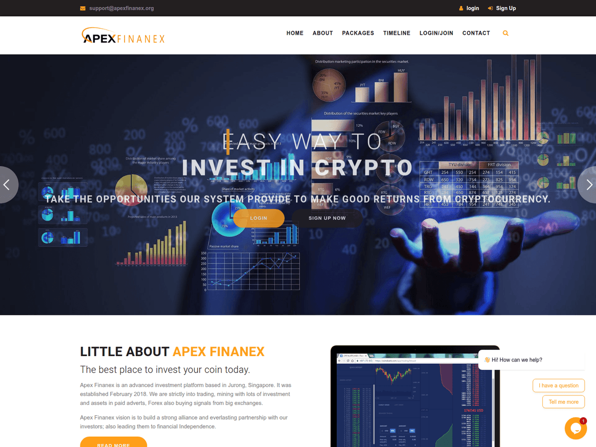 Screenshot von Apexfinanex