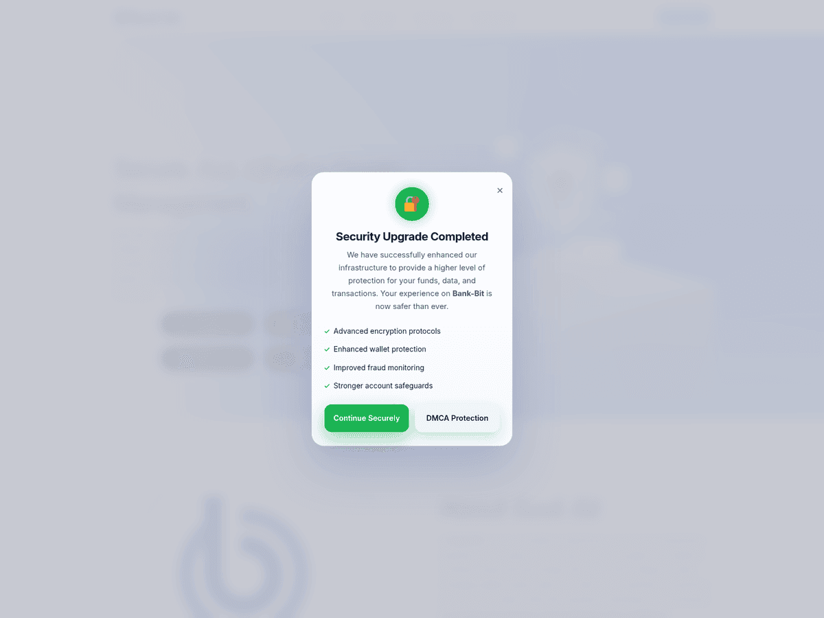 Screenshot der Webseite Bank Bit (bank-bit.com)