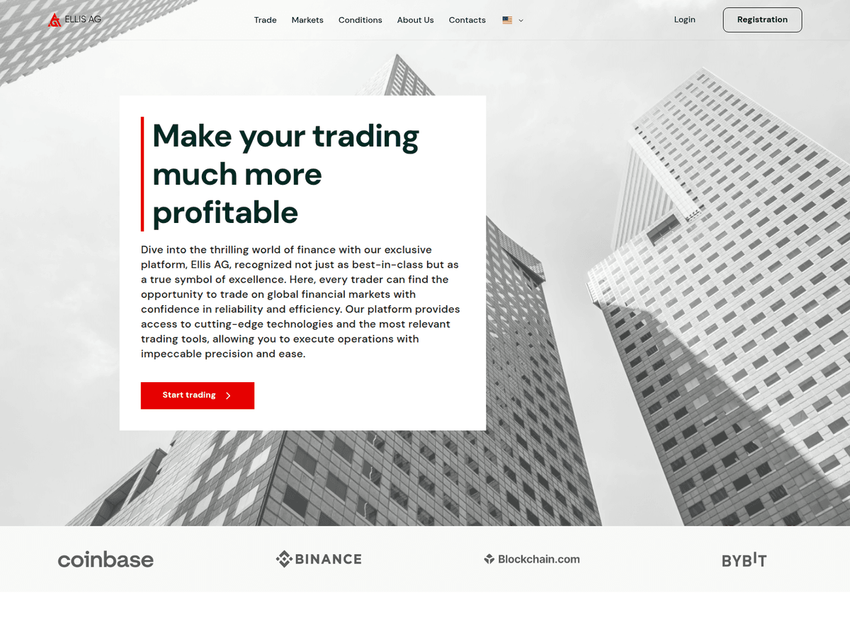 Screenshot der Webseite Ellisag (ellisag.cc)
