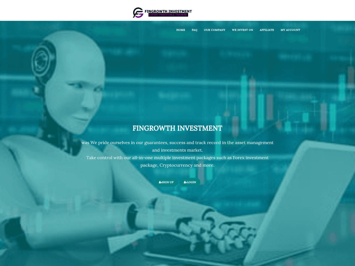 Screenshot der Webseite Fingrowthinvestment (fingrowthinvestment.com)