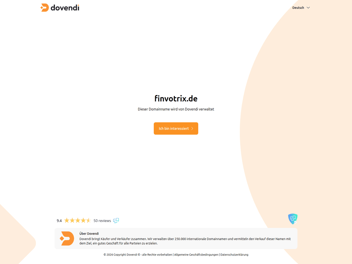 Screenshot der Webseite Finvotrix (finvotrix.de)