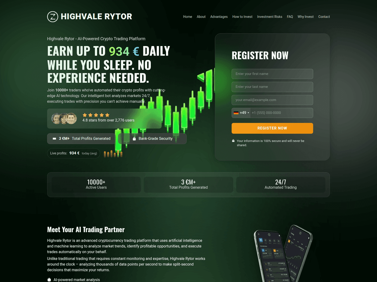 Screenshot der Webseite Highvalerytor (highvalerytor.net)