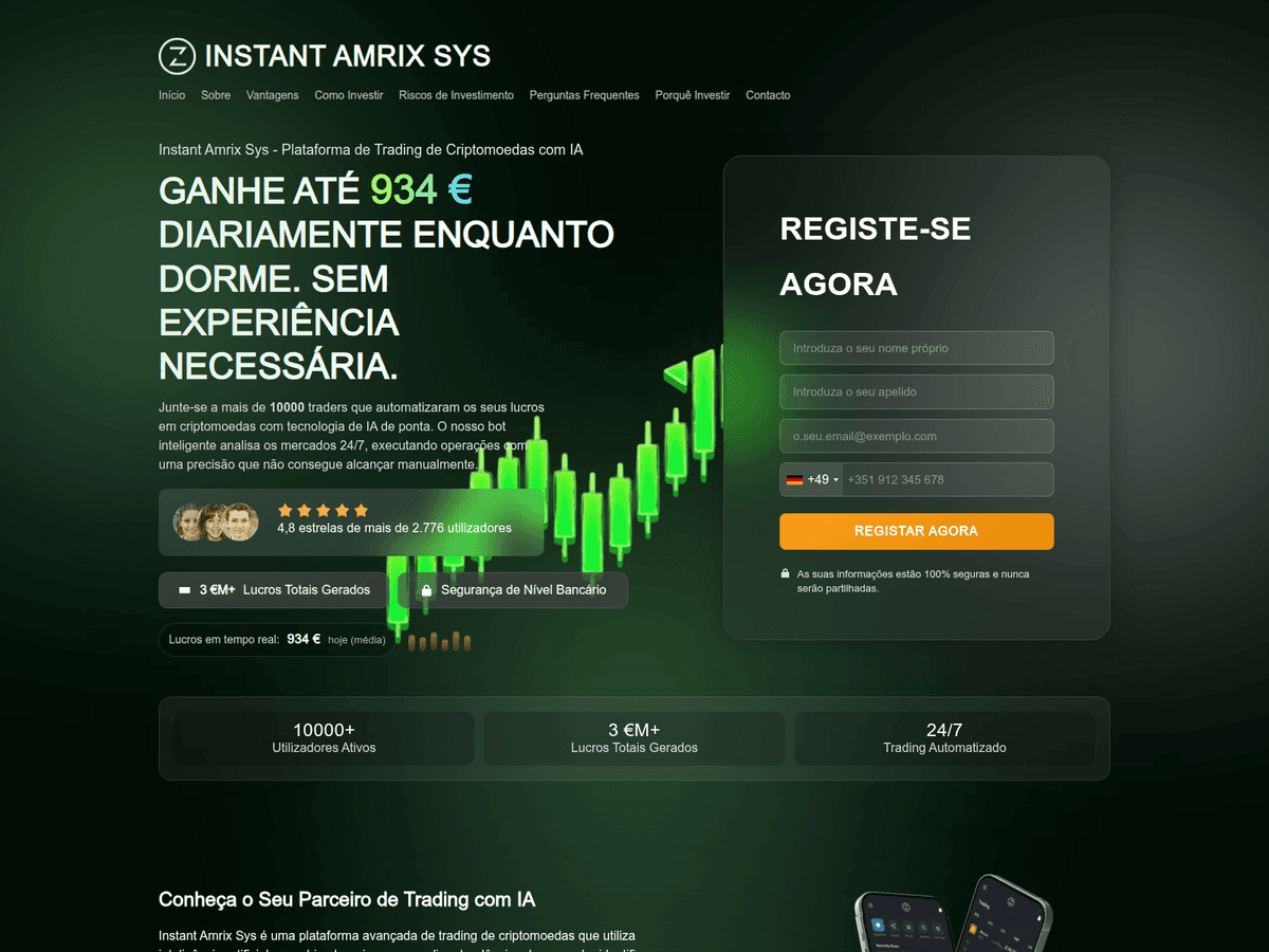 Screenshot der Webseite Instant Amrix Sys (instant-amrix-sys.net)