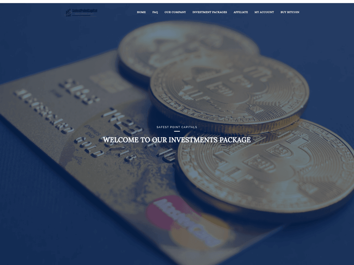 Screenshot der Webseite Safestpointscapitals (safestpointscapitals.com)