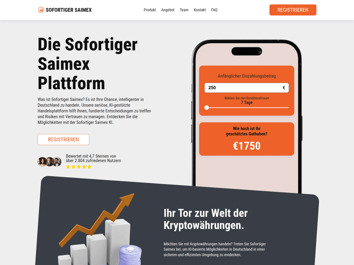 Screenshot der Webseite Sofortigersaimex (sofortigersaimex.de)