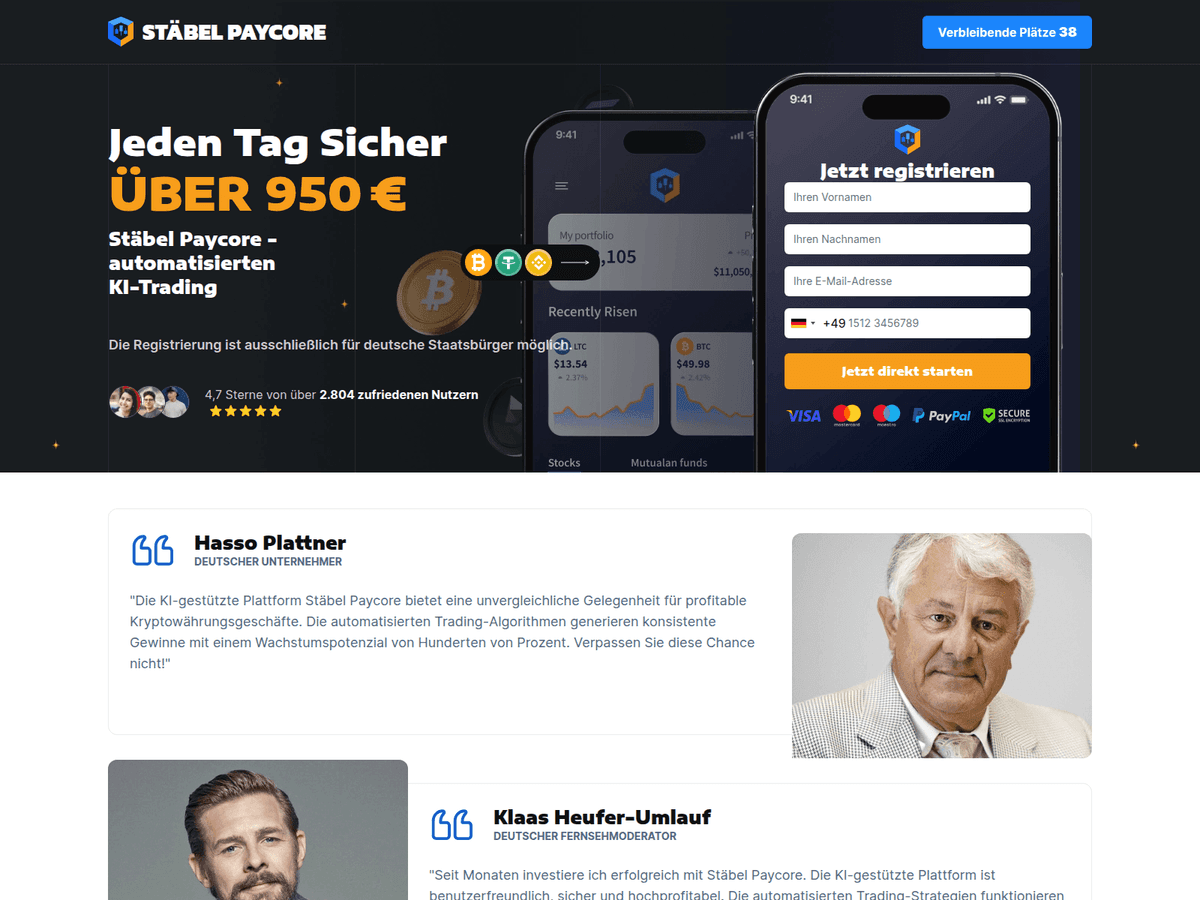 Screenshot der Webseite Stabelpaycore (stabelpaycore.com)