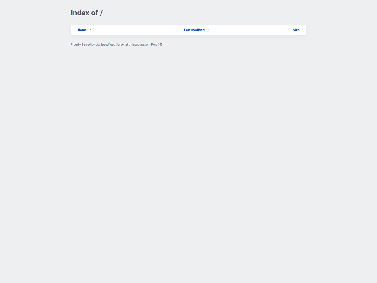 Screenshot der Webseite Thfinanz Ag (thfinanz-ag.com)