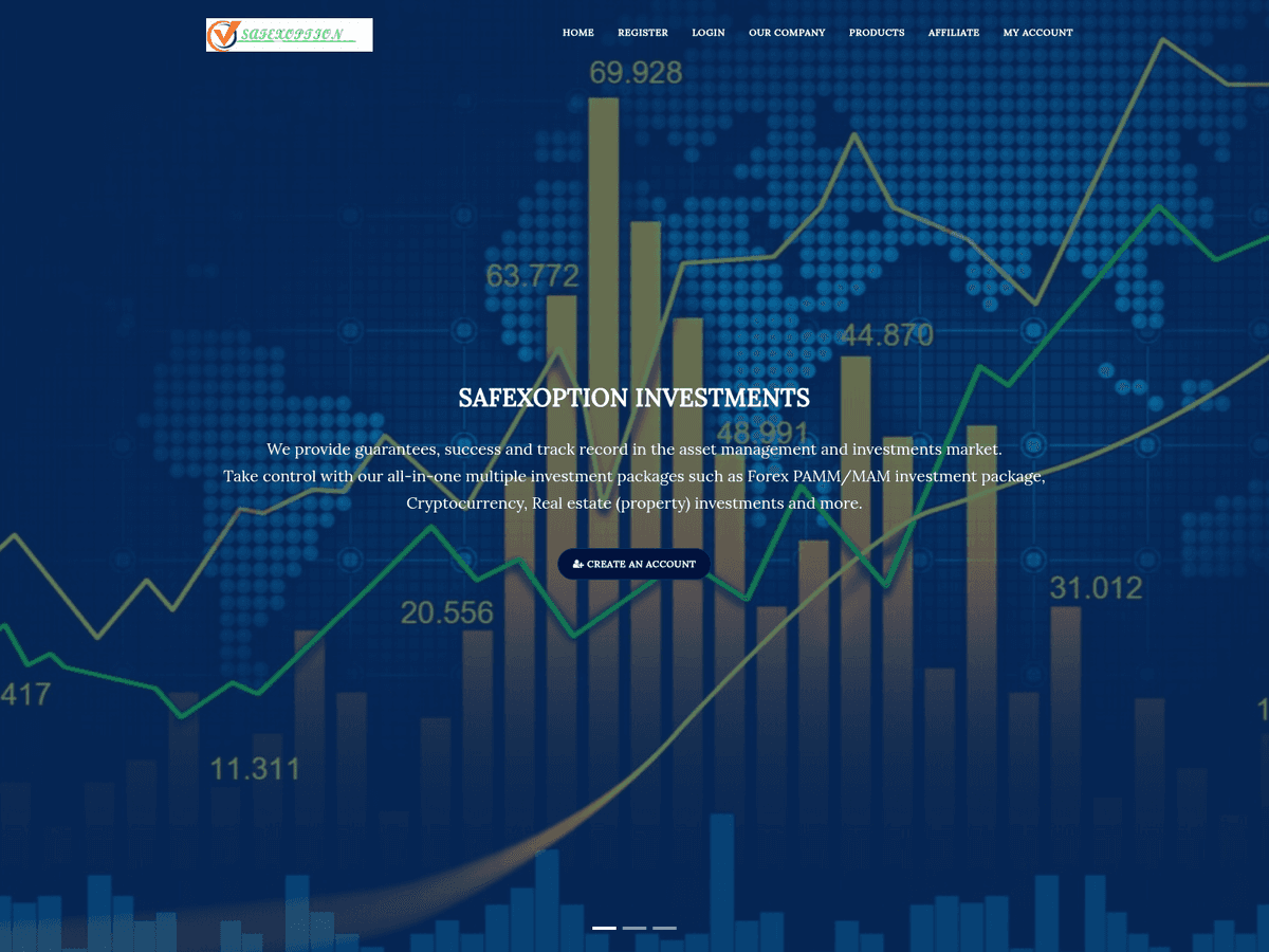 Screenshot der Webseite Safexoption (safexoption.icu)