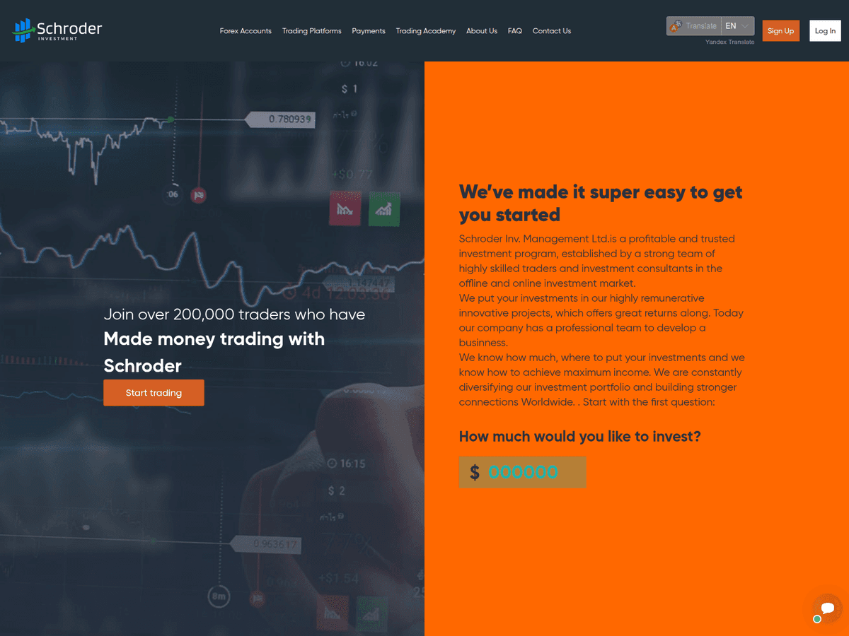 Screenshot der Webseite Schroderinv (schroderinv.online)