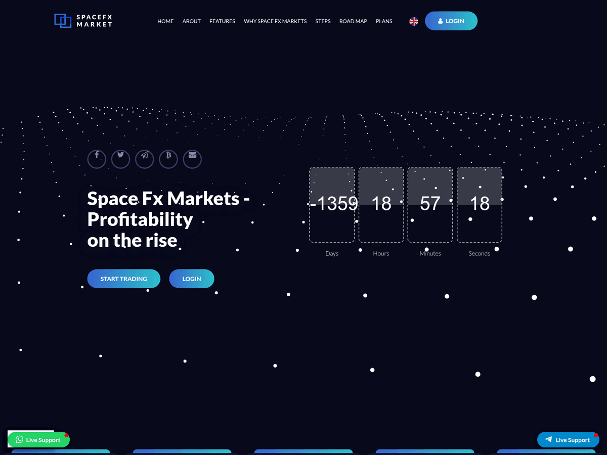 Screenshot der Webseite Fxprimeinvest (spacefxmarkets.life.fxprimeinvest.com)