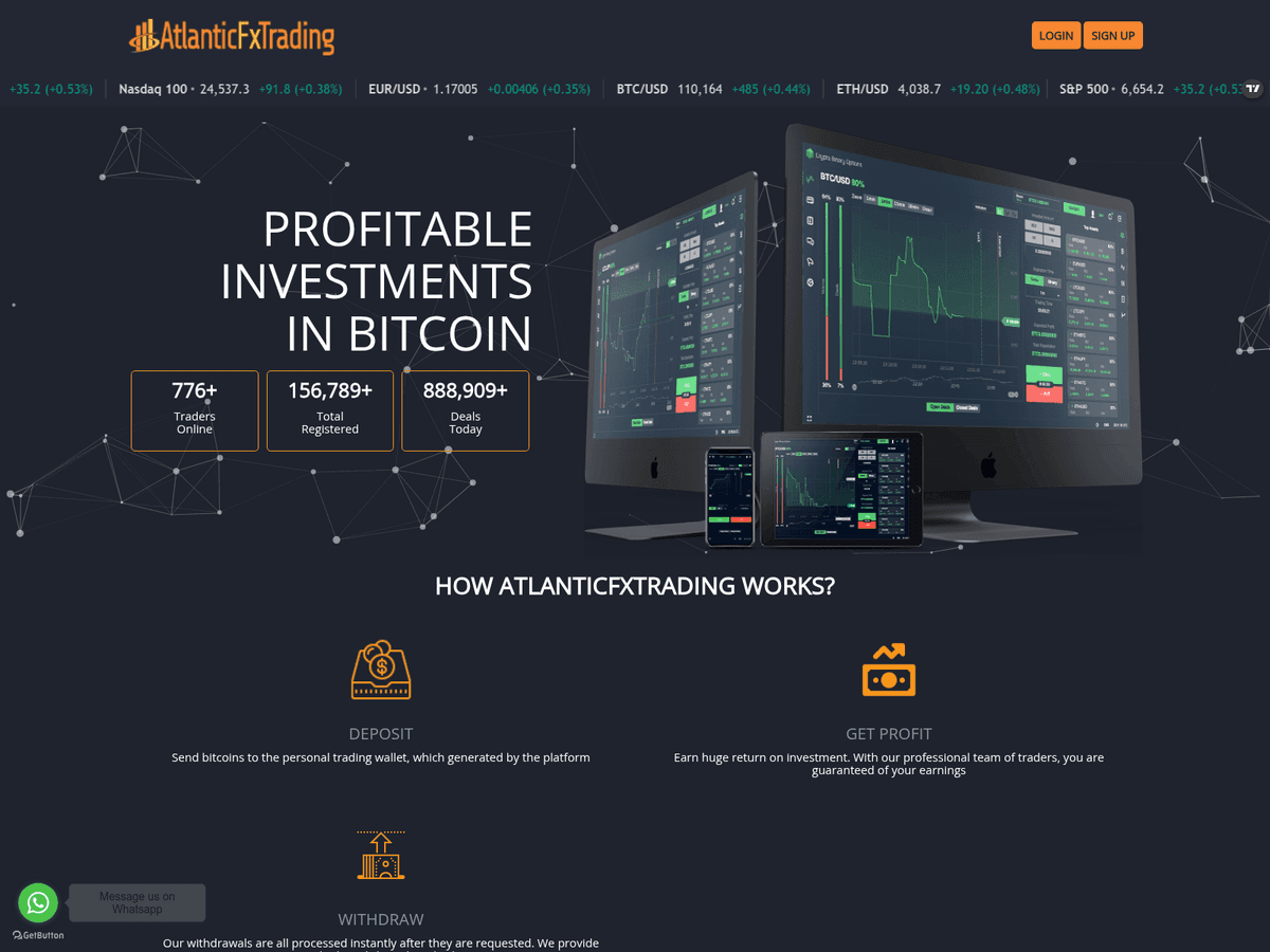 Screenshot der Webseite Atlanticfxtrading (mail.atlanticfxtrading.com)
