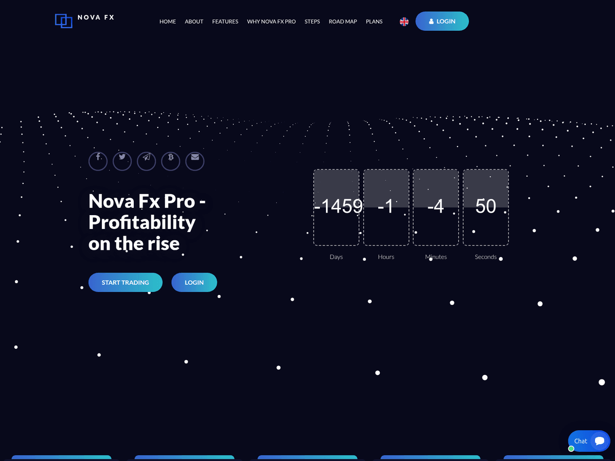 Screenshot der Webseite Novafxpro (novafxpro.com)