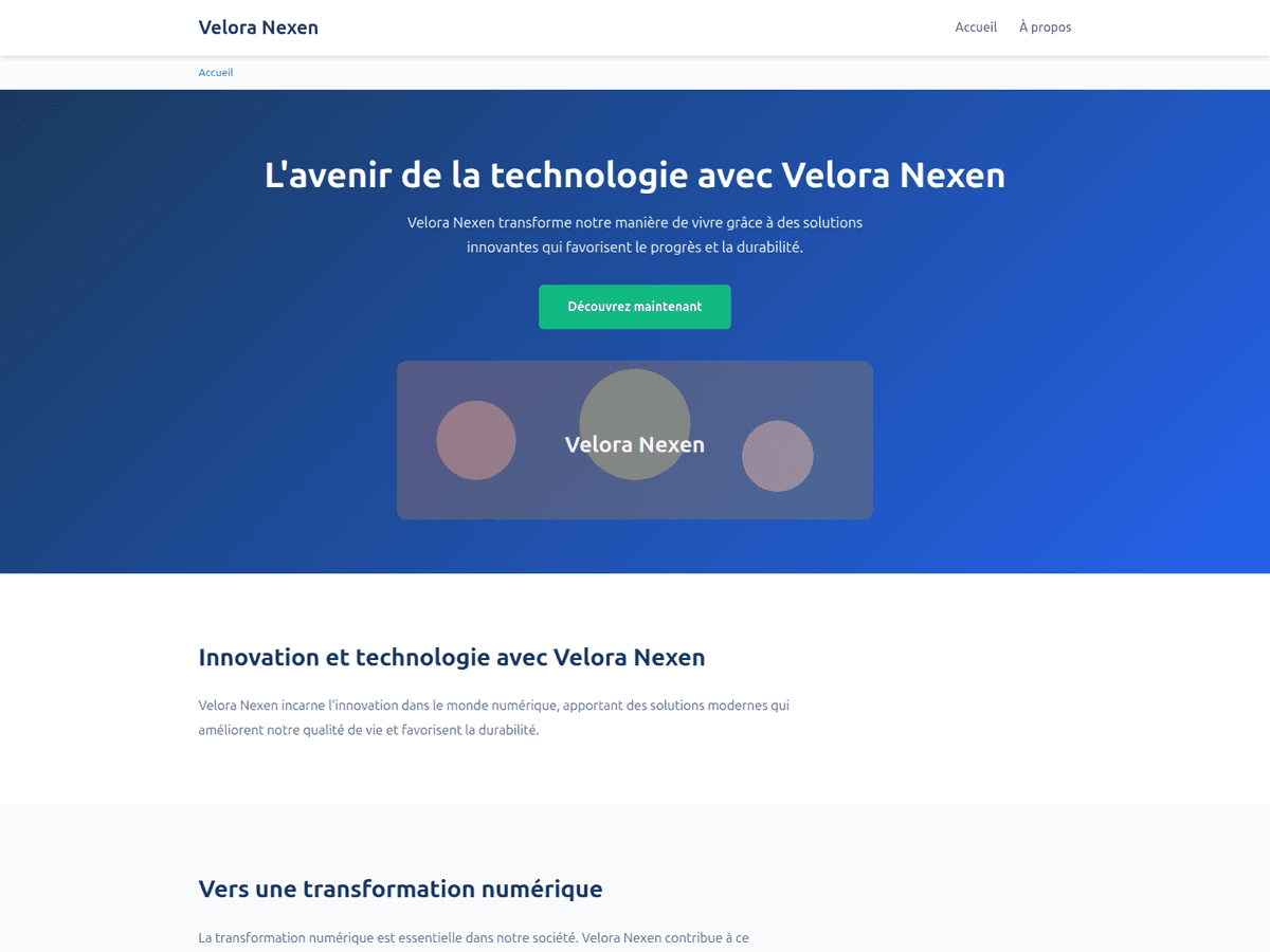 Screenshot der Webseite Velora Nexen App (velora-nexen-app.org)
