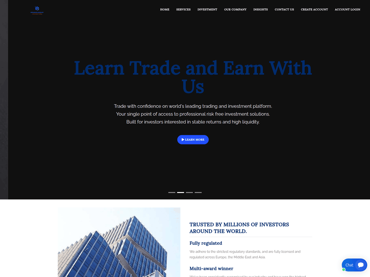 Screenshot der Webseite Alphaglobalmarket (optimumxmarket.com.alphaglobalmarket.net)
