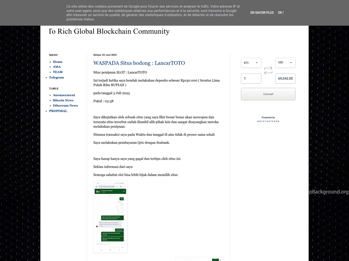 Screenshot der Webseite Blogspot (situsbodong.blogspot.com)