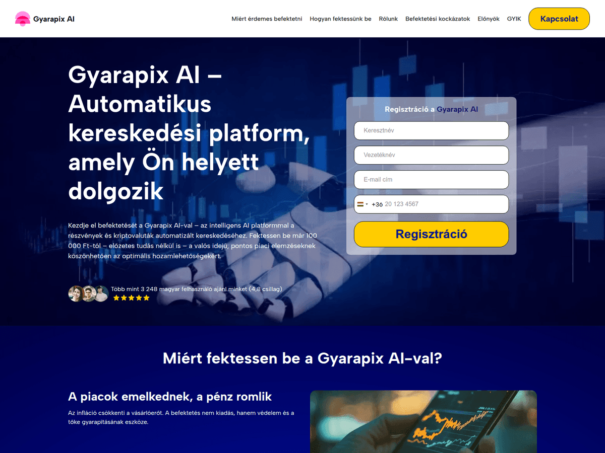 Screenshot der Webseite Gyarapix Ai (gyarapix-ai.com)