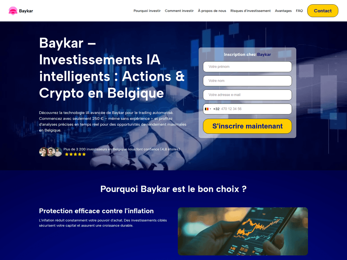 Screenshot der Webseite Be Baykar (be-baykar.net)