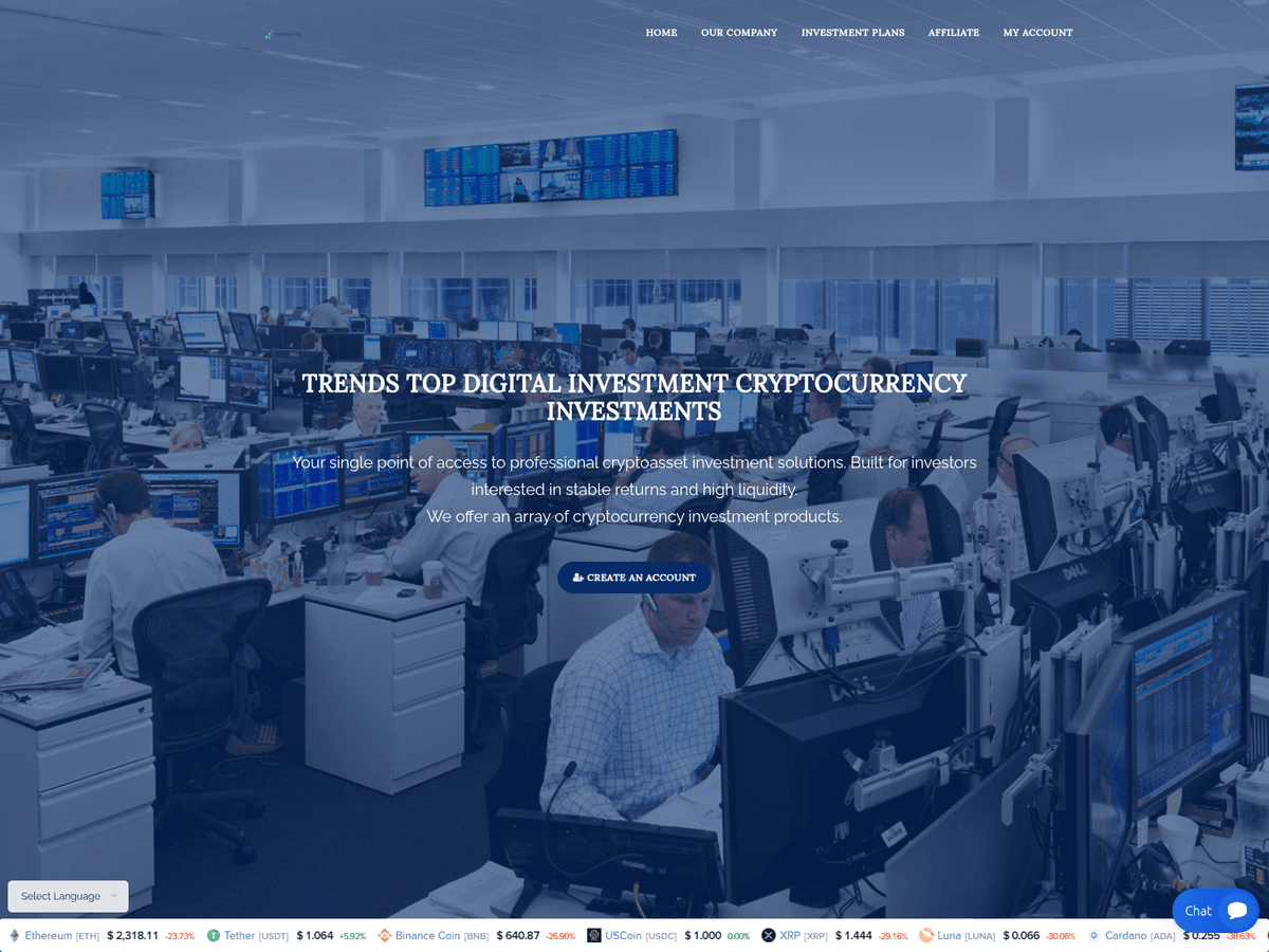 Screenshot der Webseite Valexassets (trendstopdigital.com.valexassets.com)