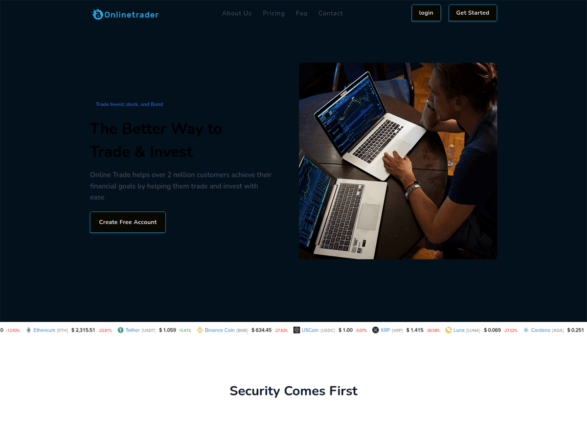 Screenshot der Webseite Claim02coin (claim02coin.com)