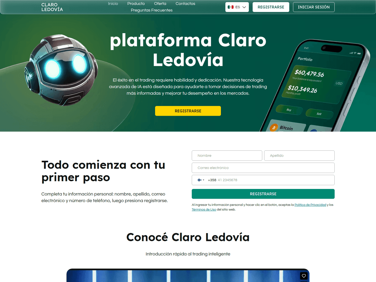 Screenshot von Claroledovia
