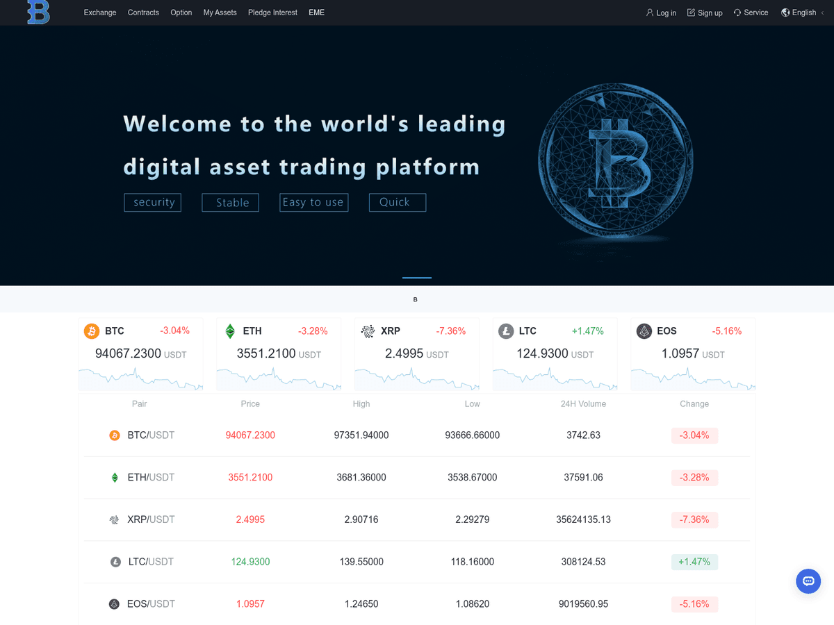 Screenshot der Webseite Appbybit (dnb.appbybit.com)