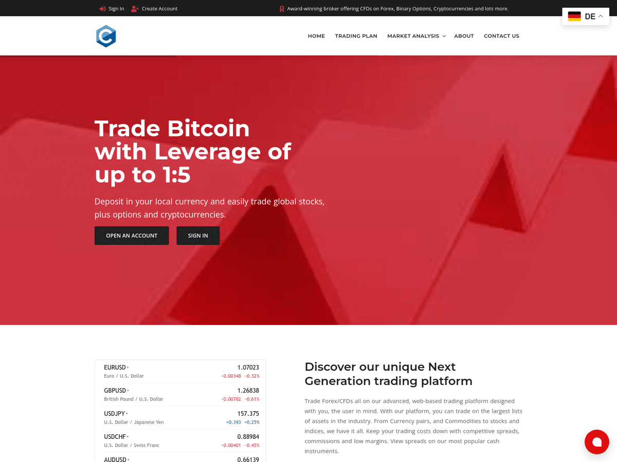 Screenshot der Webseite Octacoininvestment (octacoininvestment.com)