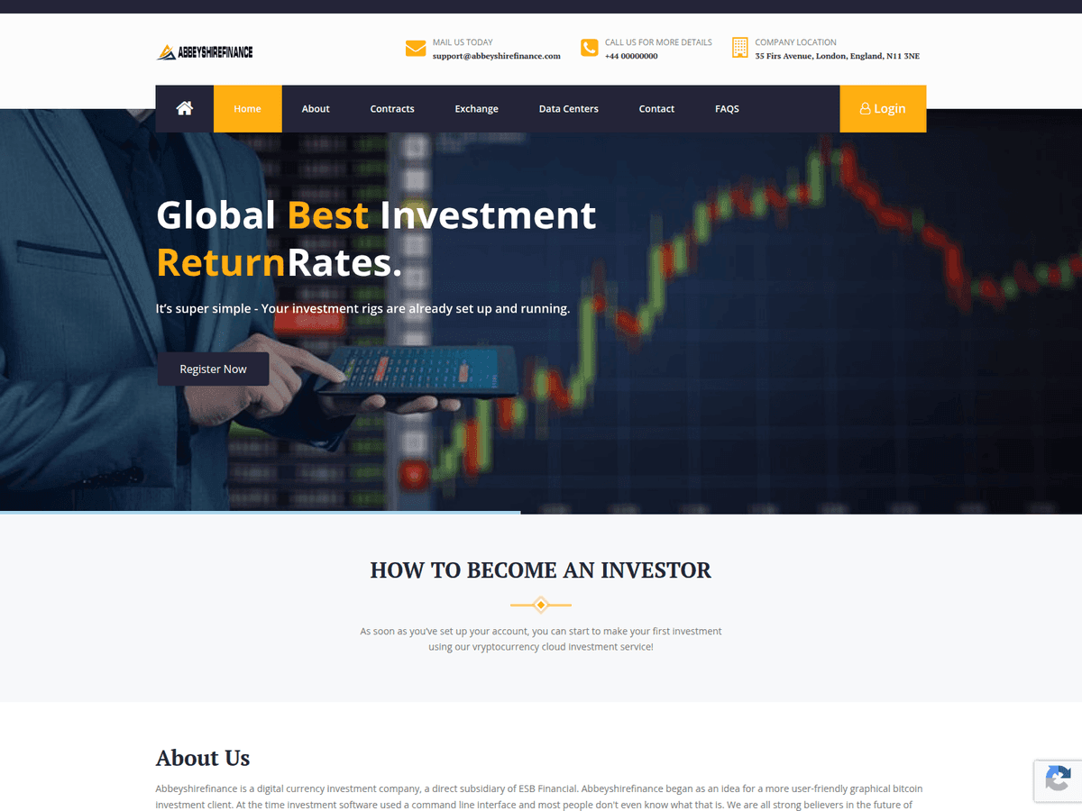 Screenshot von Abbeyshirefinance