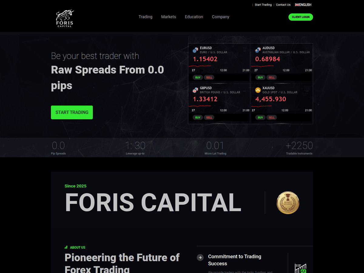 Screenshot der Webseite Aiforis (aiforis.com)