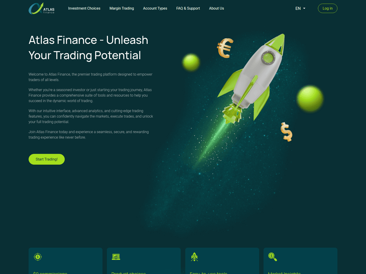 Screenshot der Webseite Atlas Finance (atlas-finance.org)