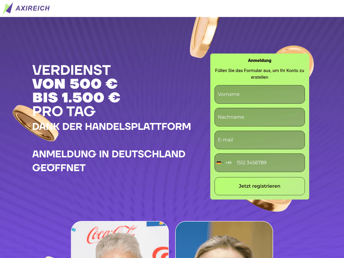 Screenshot von Axireich