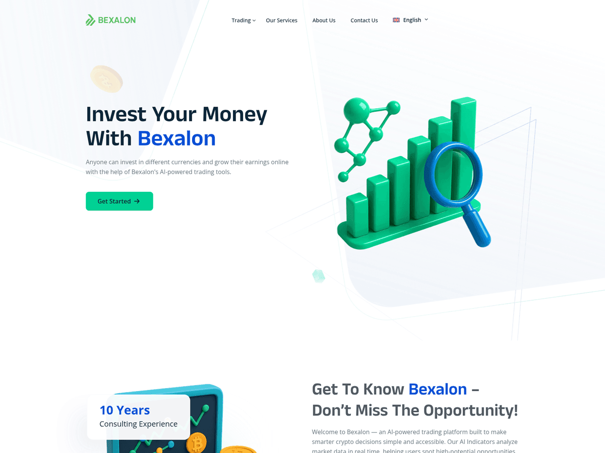 Screenshot der Webseite Bexalon (bexalon.com)