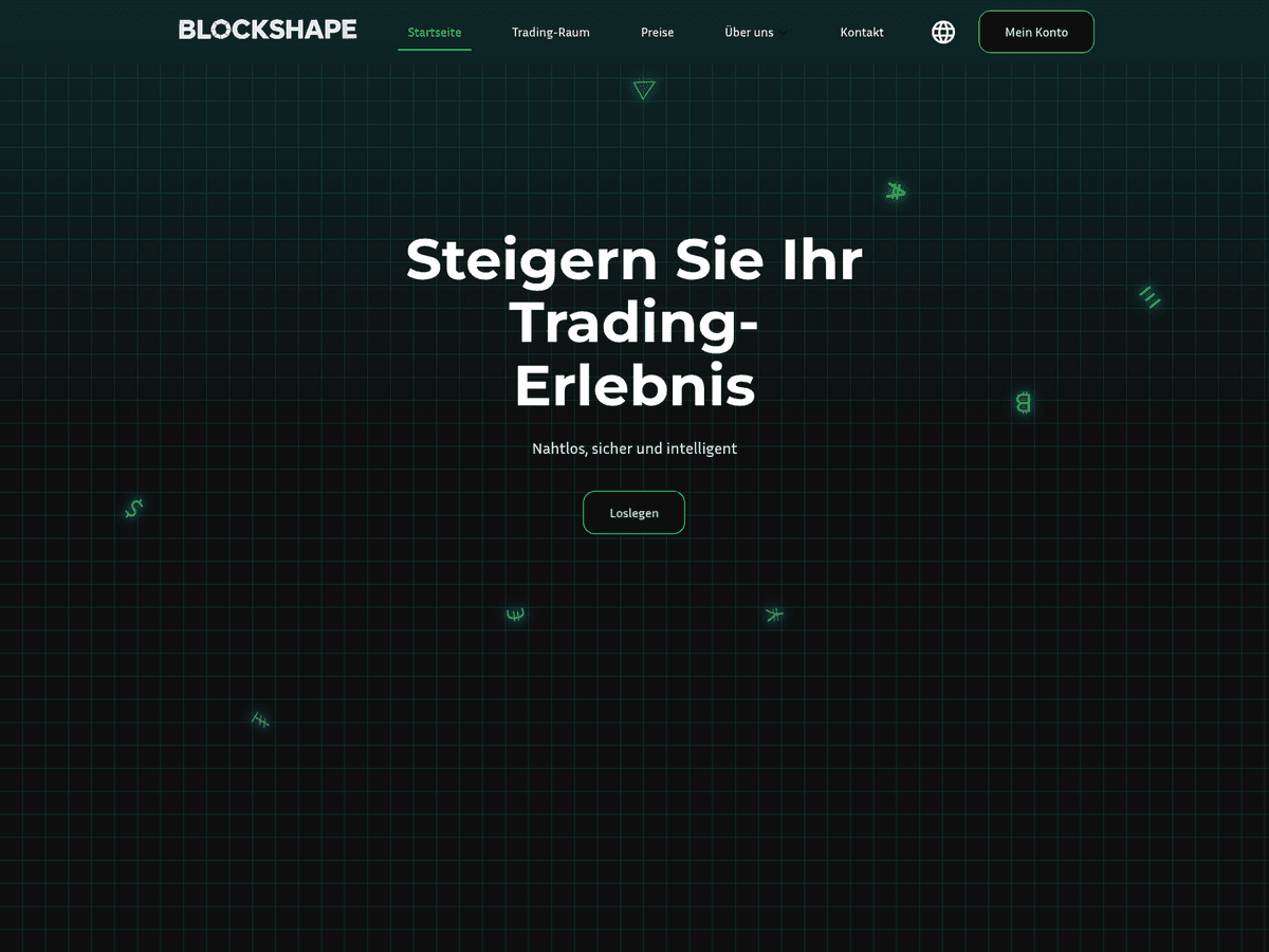 Screenshot der Webseite Blockshape (blockshape.eu)