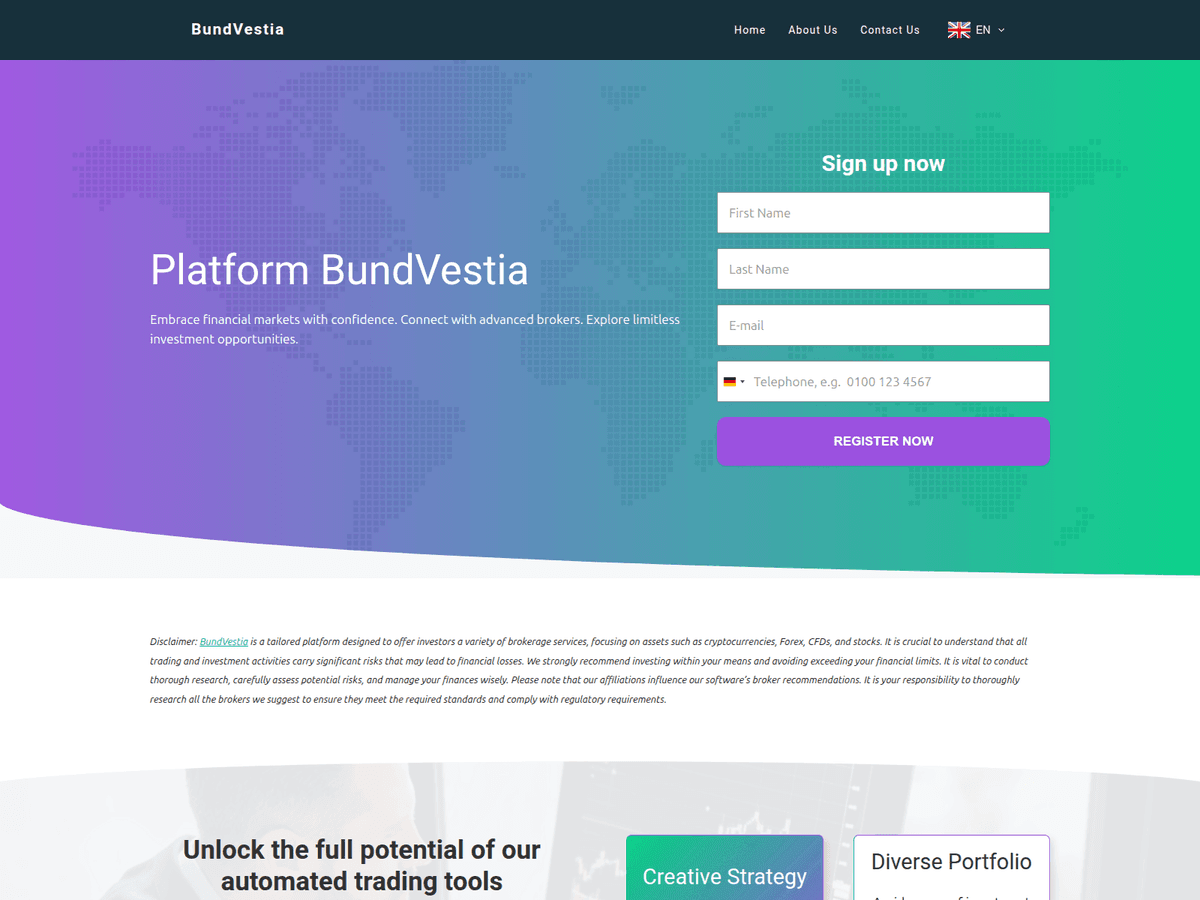Screenshot von Bundvestia