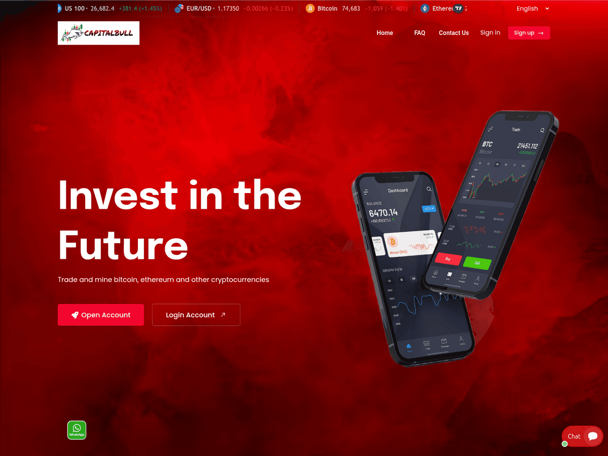 Screenshot der Webseite Capitalbull (capitalbull.org)