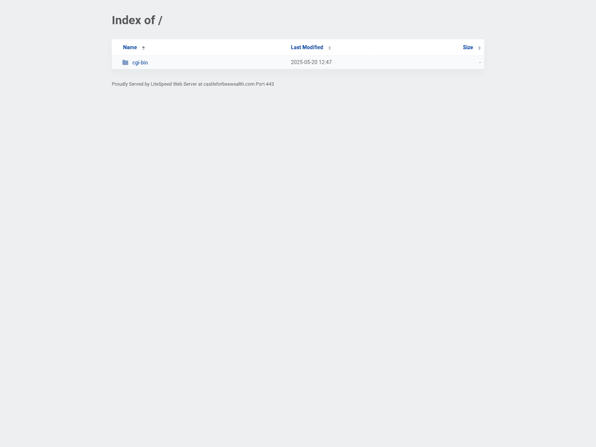 Screenshot der Webseite Castleforbeswealth (castleforbeswealth.com)