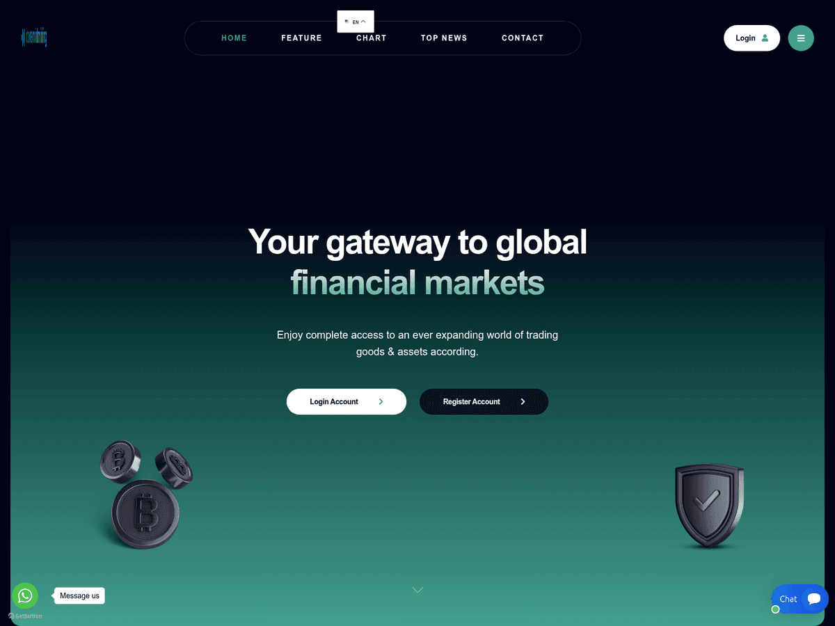Screenshot der Webseite Coremintmining (coremintmining.org)