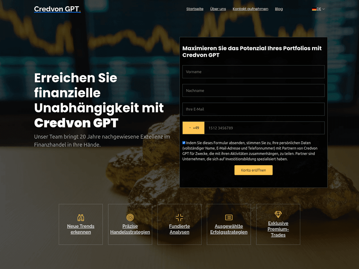 Screenshot von Credvongptapp