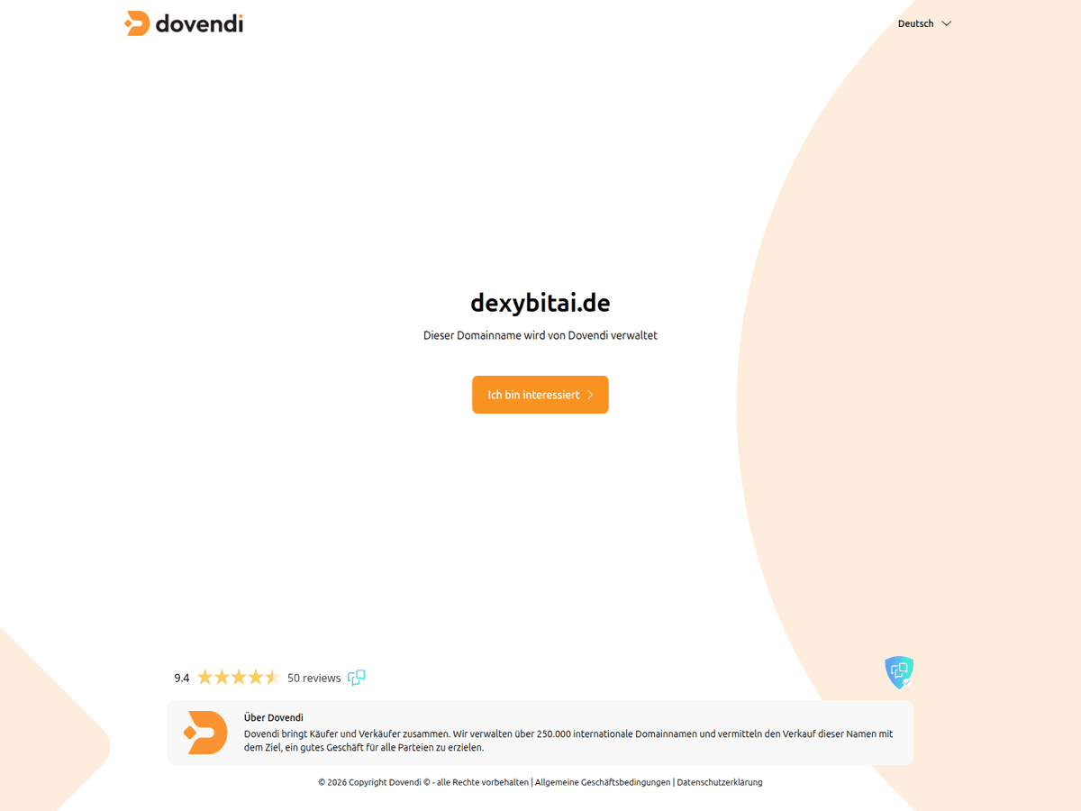 Screenshot der Webseite Dexybitai (dexybitai.de)