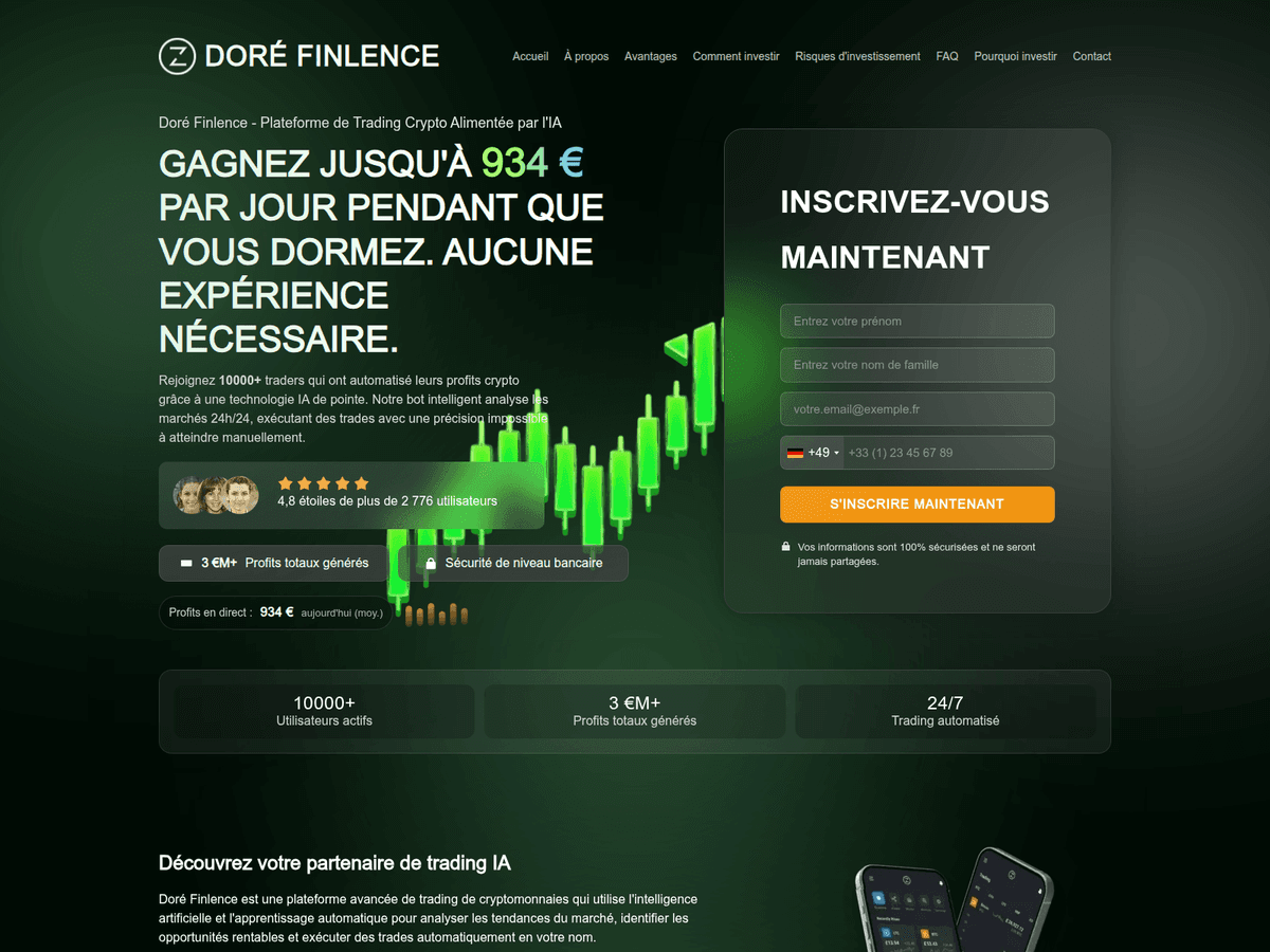 Screenshot der Webseite Dorfinlence (dorfinlence.com)