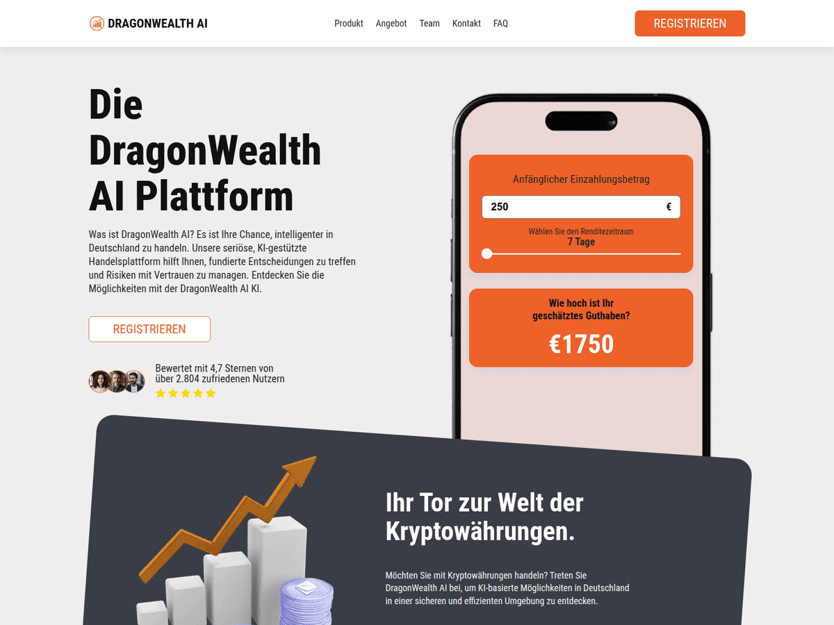 Screenshot der Webseite Dragonwealth (dragonwealth.de)
