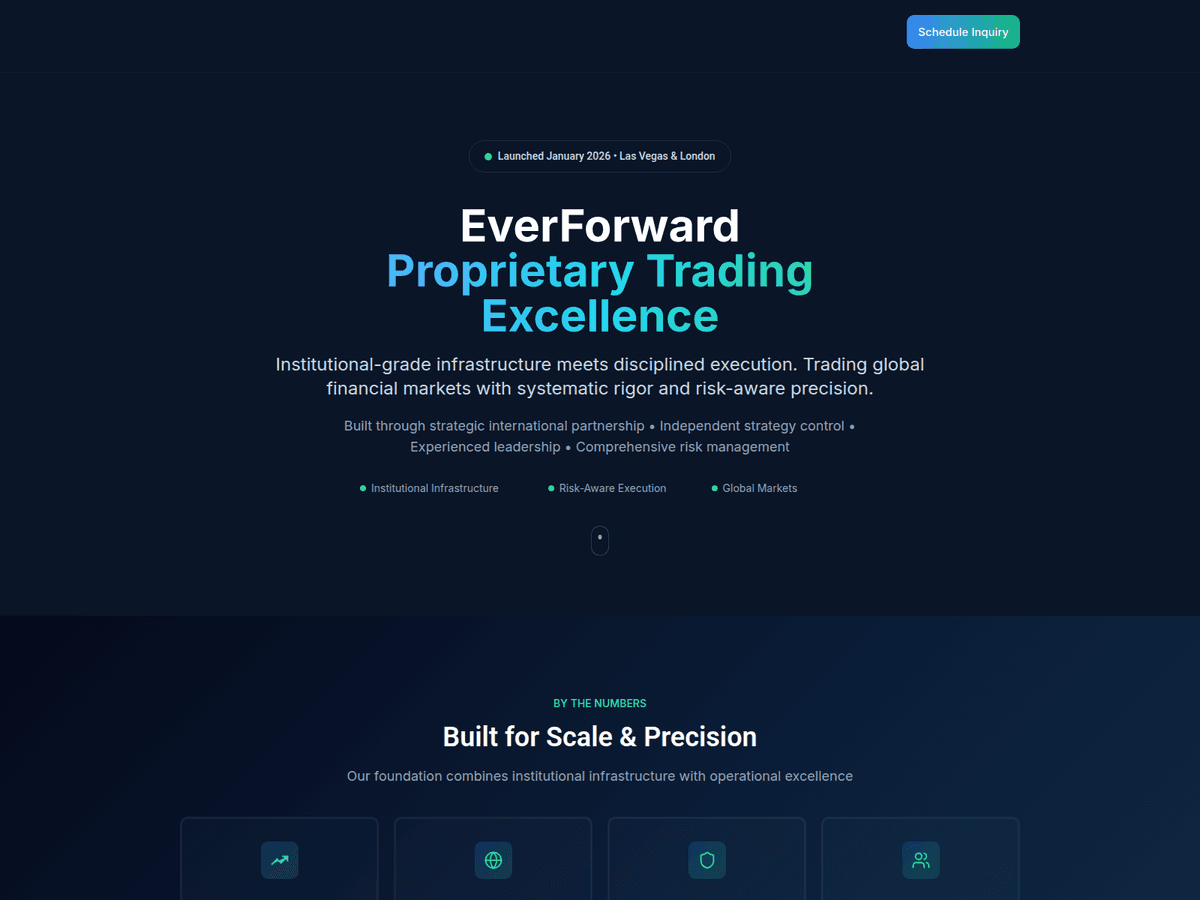 Screenshot der Webseite Everforwardtrading (everforwardtrading.com)