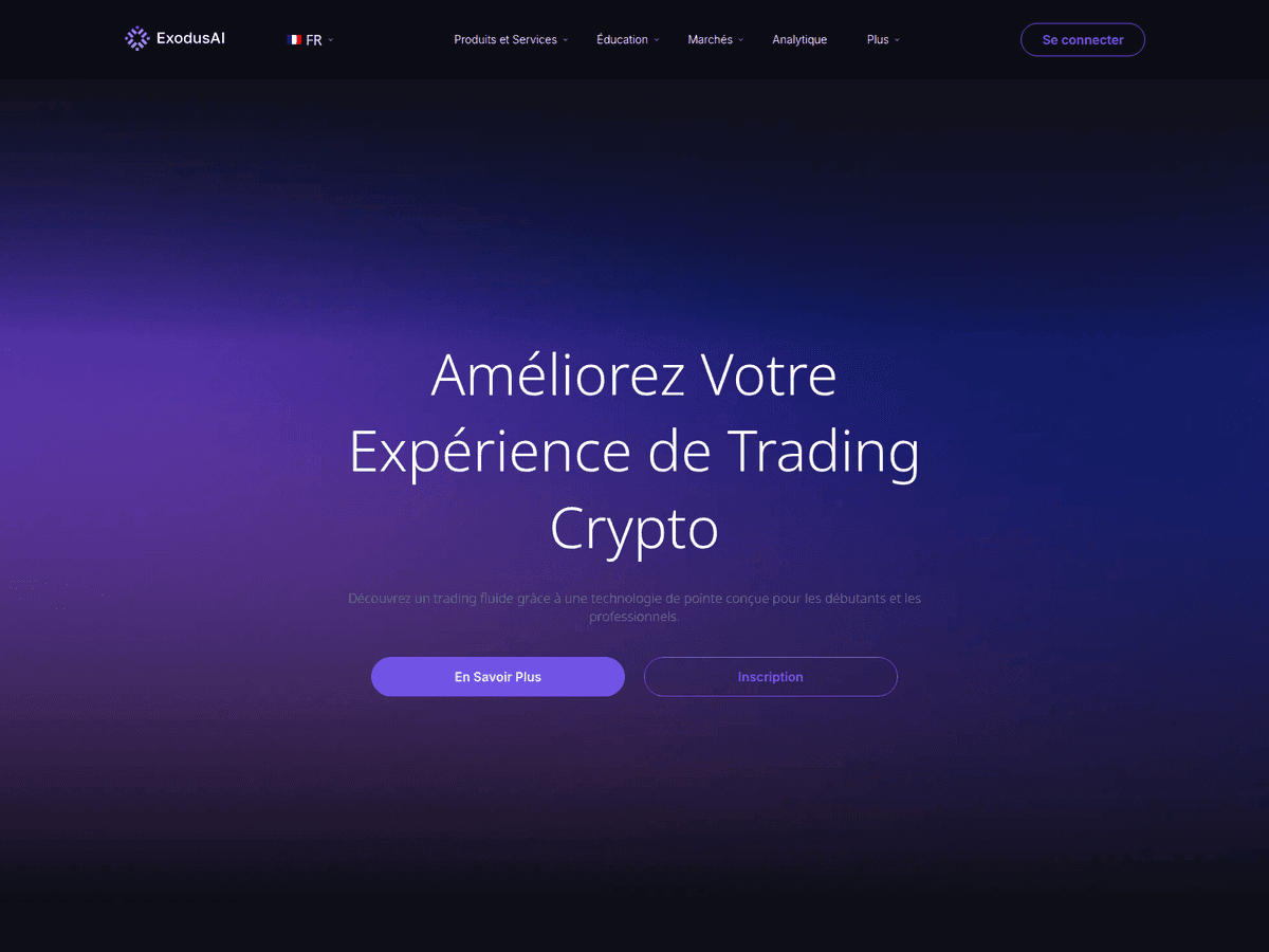 Screenshot der Webseite Exo Futures (exo-futures.com)
