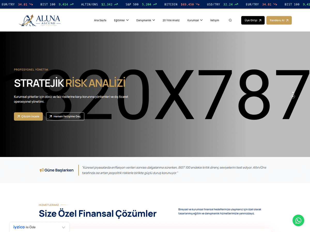 Screenshot der Webseite Mmgbilisim (finansdemo.mmgbilisim.com)