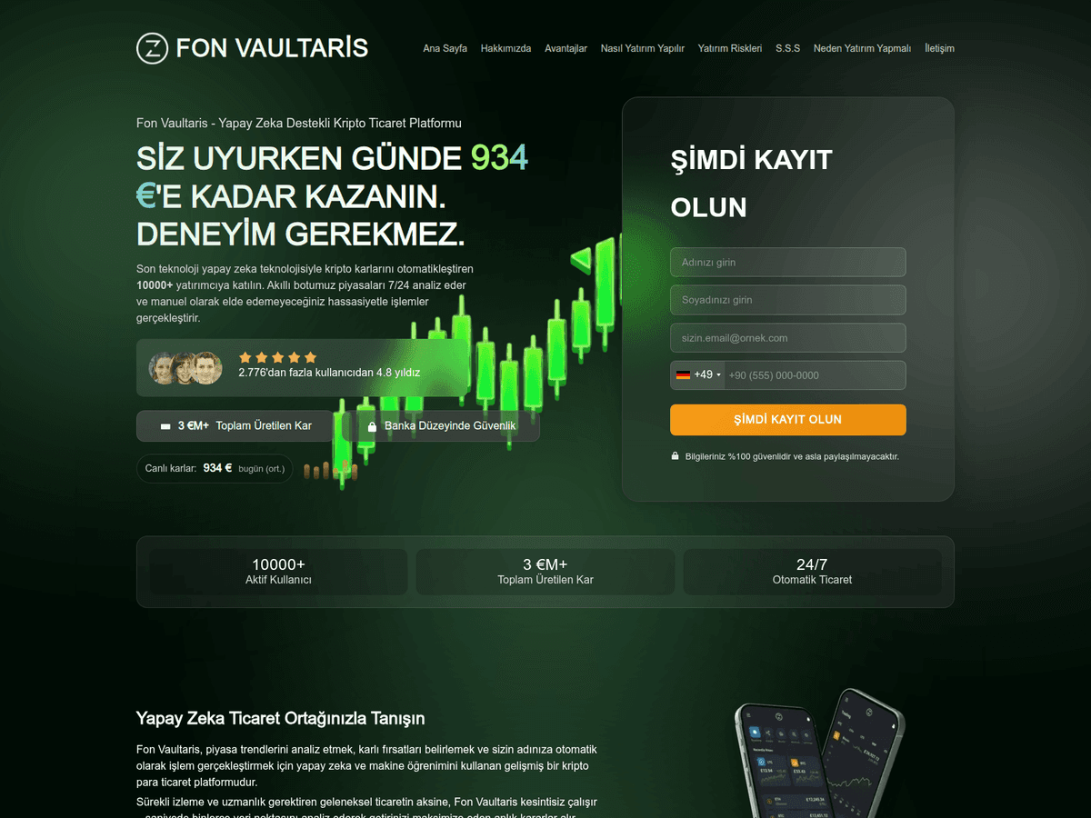 Screenshot der Webseite Fonvaultaristrade (fonvaultaristrade.com)