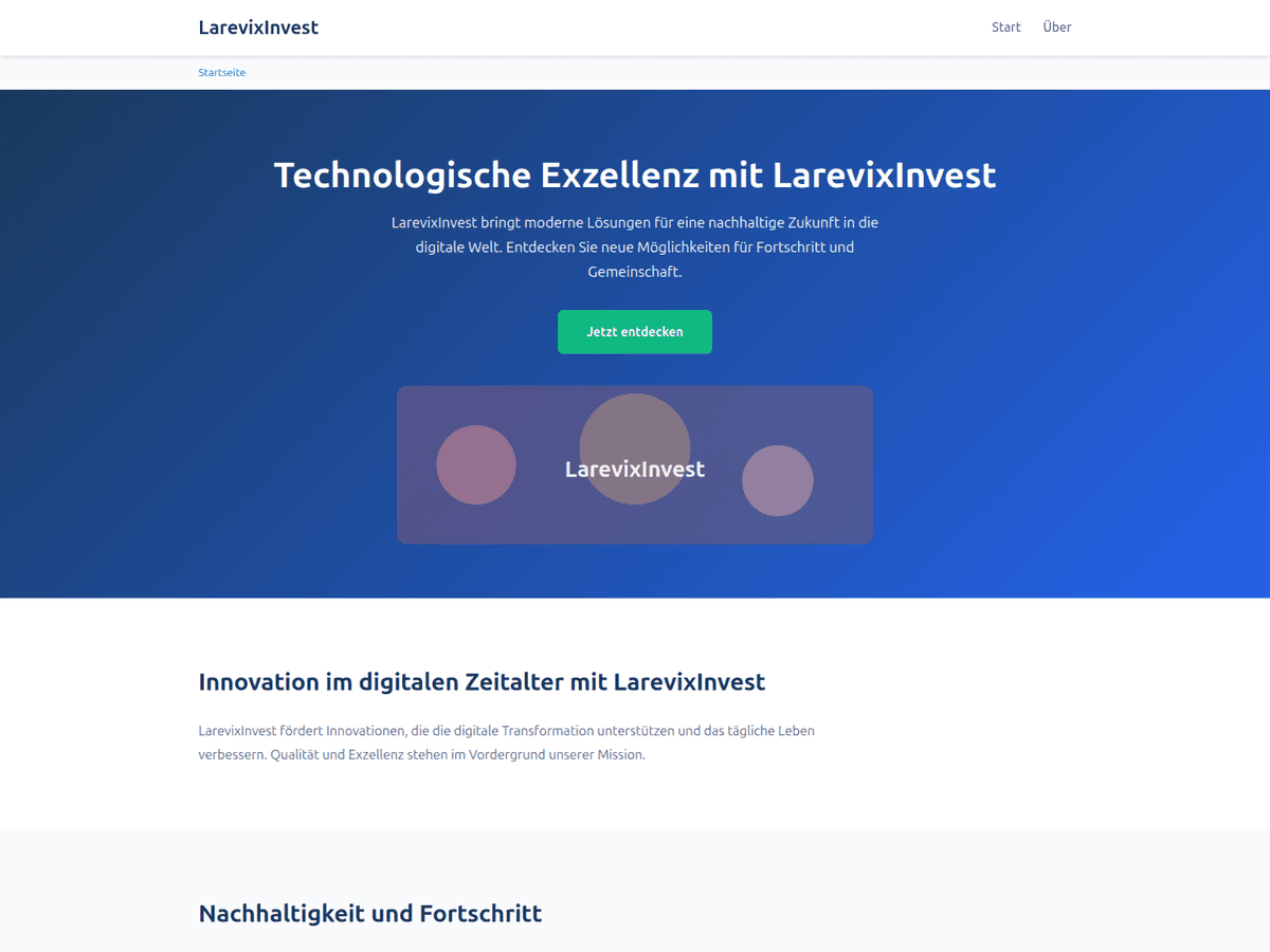 Screenshot der Webseite Larevixinvest Ai (larevixinvest-ai.de)