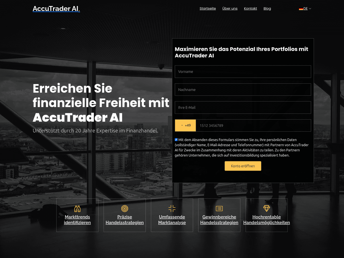 Screenshot von Lucroxai 2025