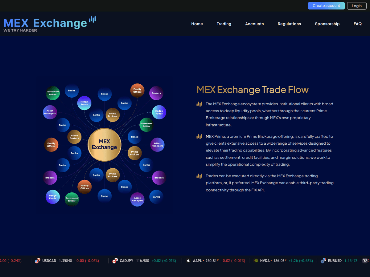 Screenshot der Webseite Mexassetexchange (mexassetexchange.com)