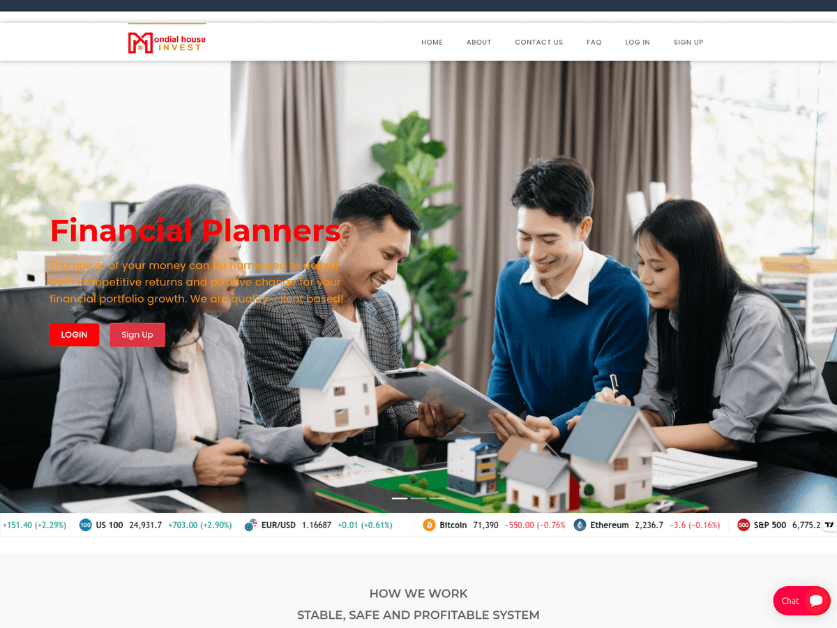Screenshot der Webseite Mondial Houseinvest (mondial-houseinvest.com)
