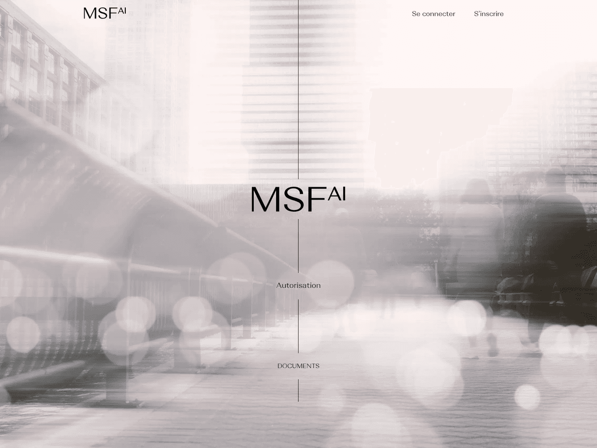 Screenshot der Webseite Msf (msf.global)