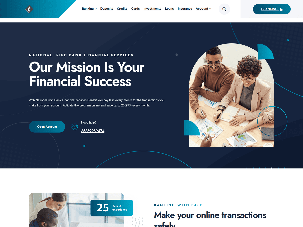 Screenshot der Webseite Nibfss (nibfss.com)